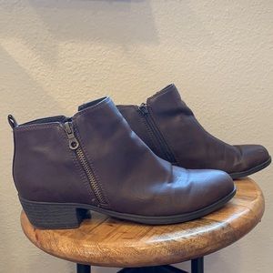 Dark brown ankle boots